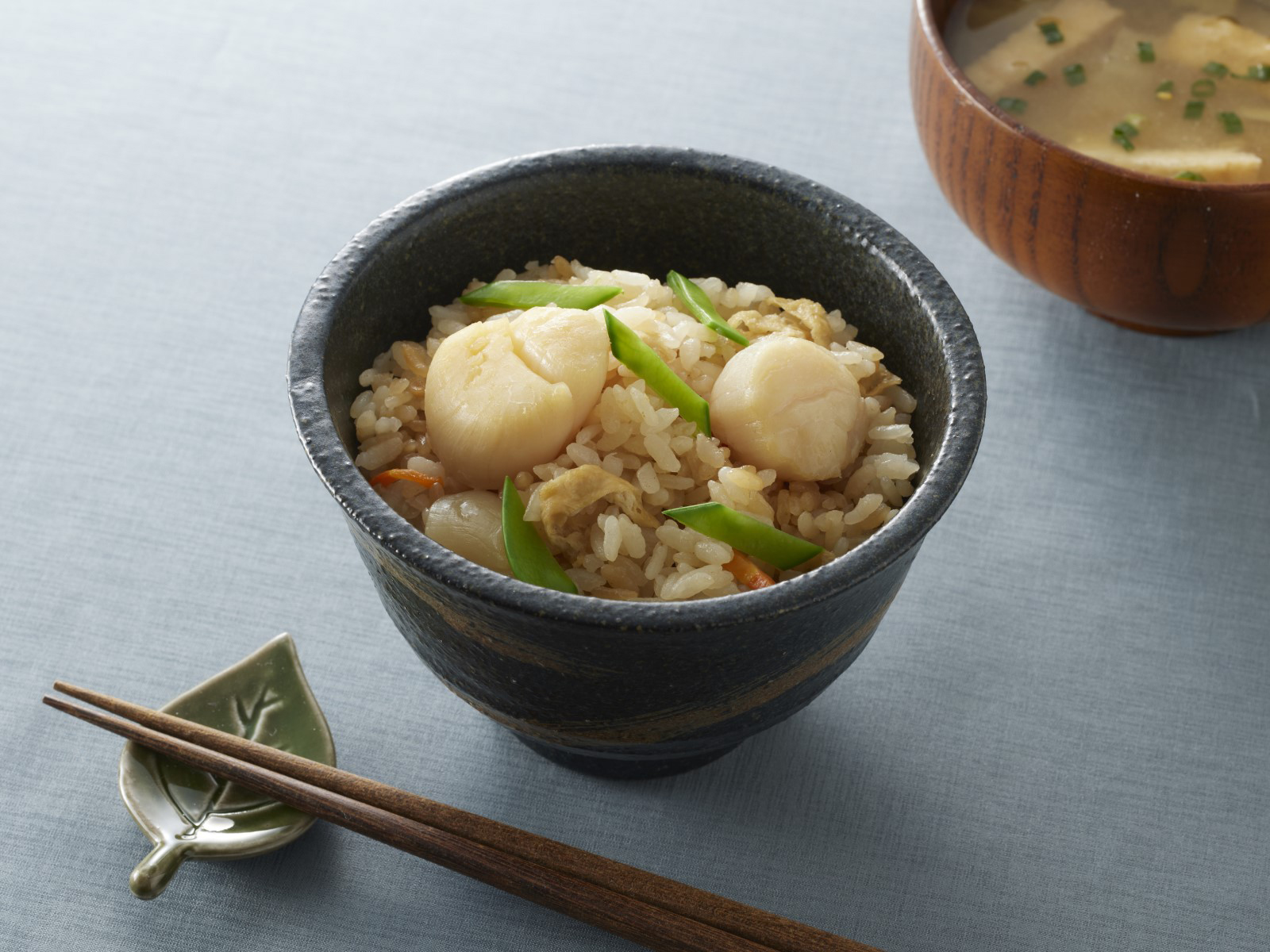 帆立の炊き込みご飯