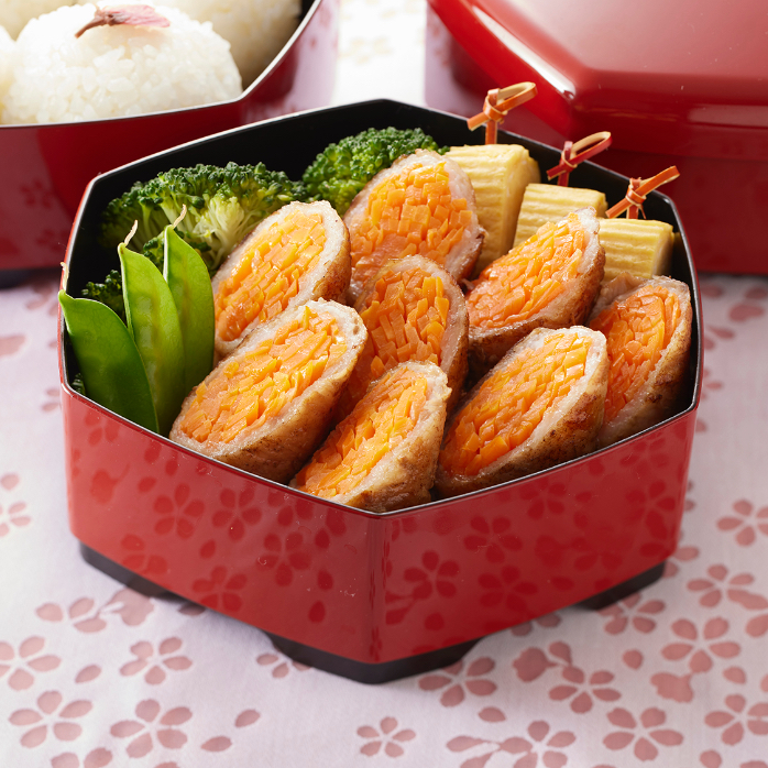 だし人参の肉巻き